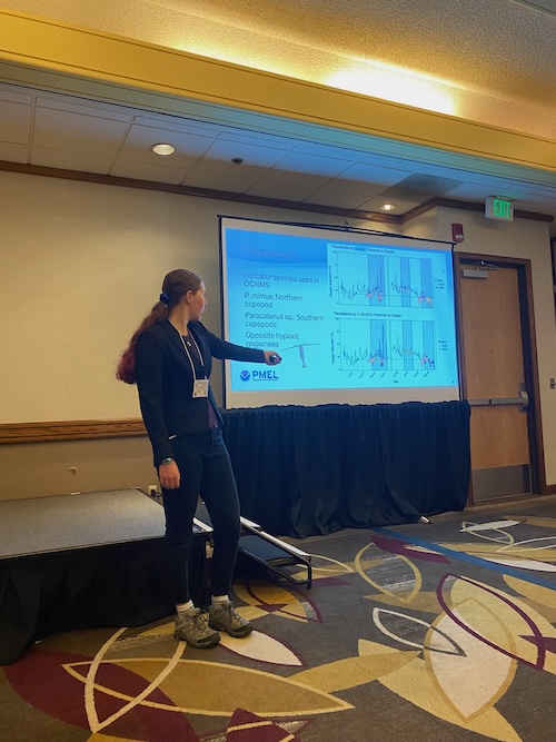 Me presenting a talk at a conference