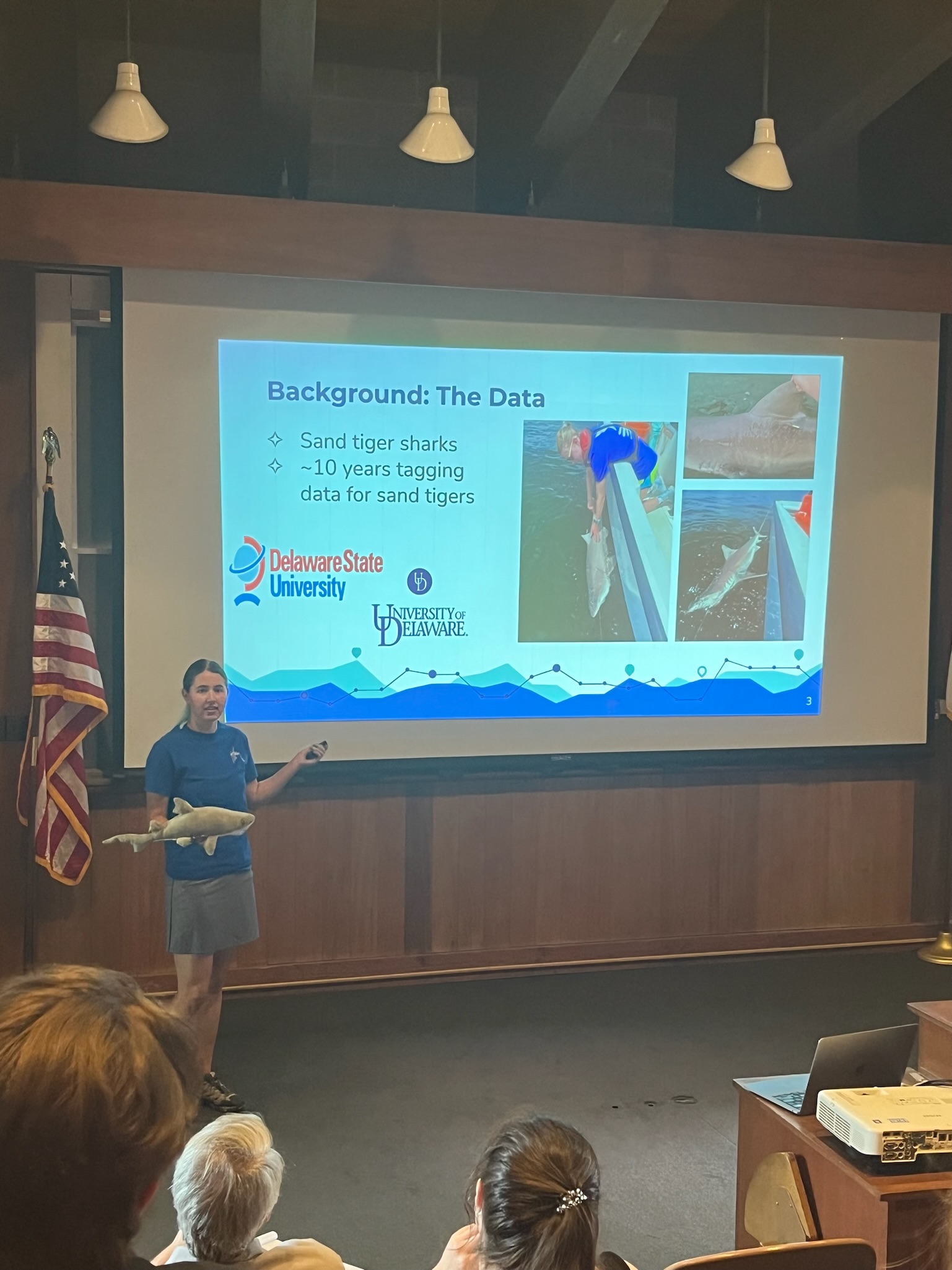 Me presenting a talk in an auditorium